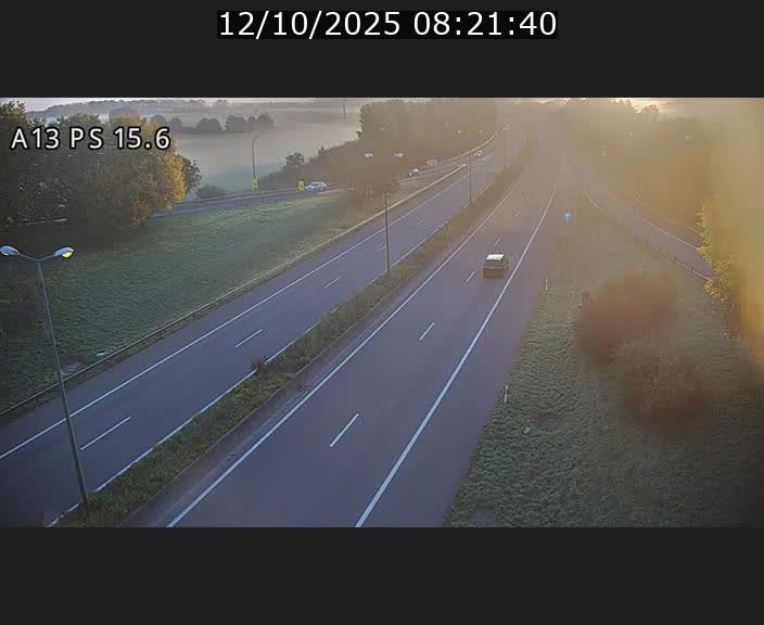 Traffic live webcam Luxembourg Kayl - A13 direction Dudelange - BK 15.6