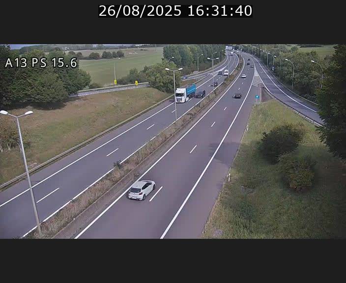 Traffic live webcam Luxembourg Kayl - A13 direction Dudelange - BK 15.6
