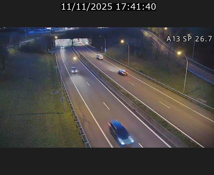 Traffic live webcam Luxembourg Frisange - A13 direction Luxembourg-ville - BK 26.7