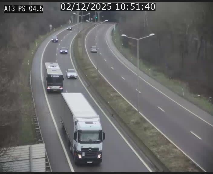 Traffic live webcam Luxembourg Differdange - A13 direction Esch-sur-Alzette - BK 4.5