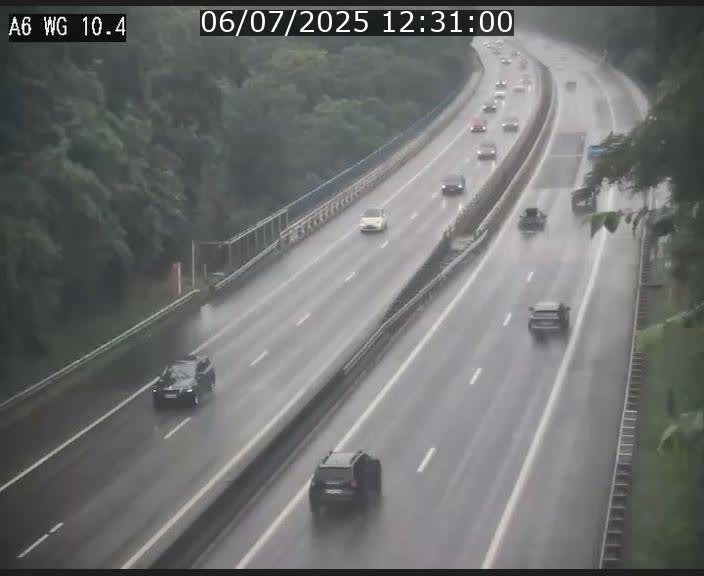 Traffic live webcam Luxembourg Mamer - A6 - BK 10.4 - direction Luxembourg/France/Allemagne