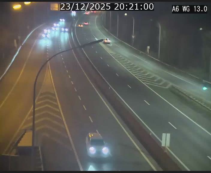 Traffic live webcam Luxembourg Mamer - A6 - BK 13 - direction Luxembourg/France/Allemagne