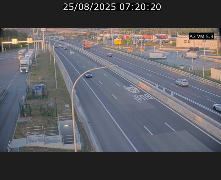 Traffic live webcam Luxembourg Aire de Berchem - A3 - BK 5 - direction France