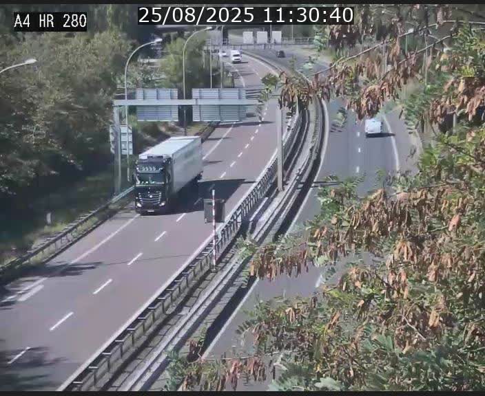 Webcam traffic A4 Luxembourg - BK 0.2 - P+R Bouillon (direction Luxembourg)