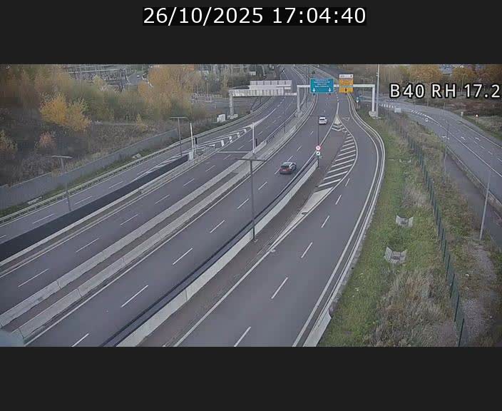 Webcam sur le contournement d'Esch Belval à hauteur de la sortie Université de Luxembourg. Vue orientée vers Luxembourg