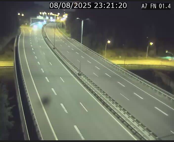 Caméra autoroute Luxembourg A7 - Tunnel Stafelter - direction Echangeur Grünewald