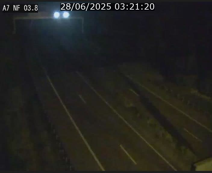 Webcam autoroute A7 au Luxembourg à la sortie du Tunnel Stafelter vers le Nord