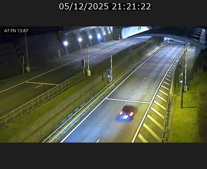 Caméra trafic Luxembourg - A7, Tunnel Gousselerbierg, entrée nord, direction Lorentzweiler