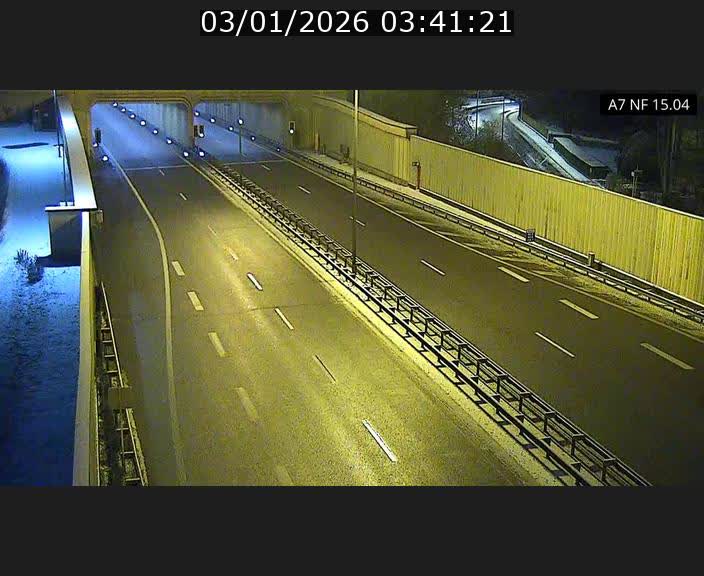 Caméra trafic Luxembourg - A7, Tunnel Mersch, entrée sud, direction Ettelbruck