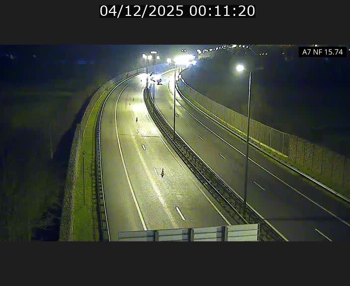 Caméra trafic Luxembourg - A7, Tunnel Mersch, entrée nord, direction Lorentzweiler
