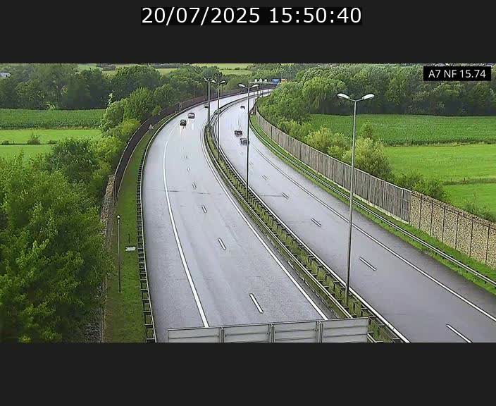 Caméra trafic Luxembourg - A7, Tunnel Mersch, entrée nord, direction Lorentzweiler