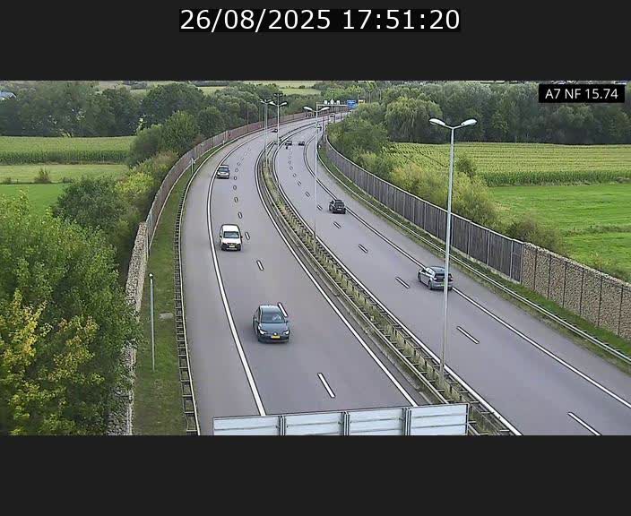 Caméra trafic Luxembourg - A7, Tunnel Mersch, entrée nord, direction Lorentzweiler