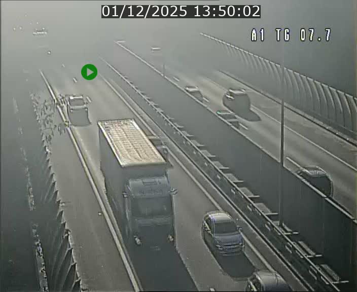 Traffic live webcam Luxembourg Kirchberg - A1 direction Luxembourg-ville - BK 7.7