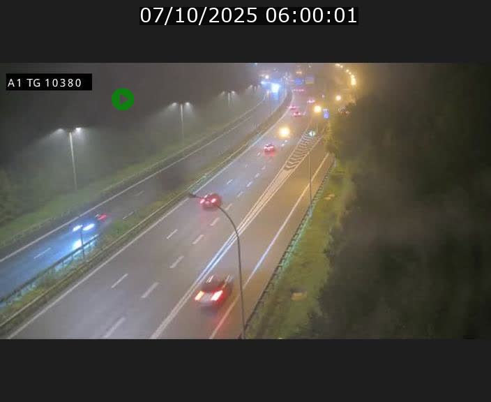 Traffic live webcam Luxembourg Senningerberg - A1 direction Luxembourg Kirchberg - BK 10.3