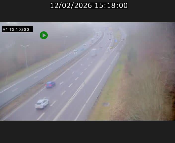 Traffic live webcam Luxembourg Senningerberg - A1 direction Luxembourg Kirchberg - BK 10.3