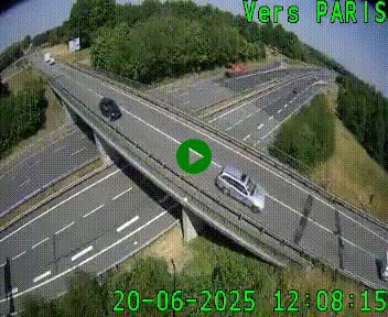 Clone of Caméra routière sur l'autoroute A20 au nord de Limoges, à la jonction avec la N520. Vue orientée vers Paris