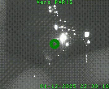 Caméra routière sur l'autoroute A20 à Bessines-sur-Gartempe. Vue orientée vers Paris