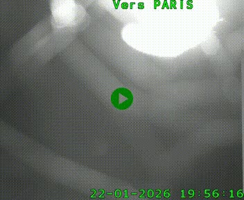 Caméra routière sur l'autoroute A20 à Saint-Hilaire-Bonneval, au sud de Limoges. Vue orientée vers Paris