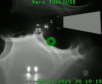 Caméra routière sur l'autoroute A20 à Noailles, en périphérie de Brive-la-Gaillarde. Vue orientée vers Toulouse