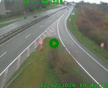 Webcam N147 au nord de Poitiers et à la jonction avec la A10
