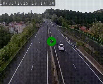 Caméra autoroute A75 à hauteur de Coudes, en direction de Clermont-Ferrand
