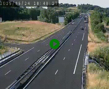 Caméra autoroutière France - A75, Coren, en direction de Montpellier