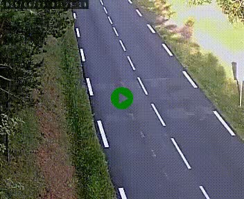 Caméra routière France - N102, au niveau du col de Montmirat à Saint-Etienne-du-Valdonnez à 1039 mètres d'altitude