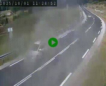 Webcam routière au niveau du col de la Chavade en Ardèche, sur la N102 à 1266 mètres d'altitude