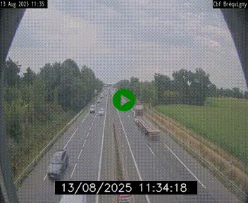 Webcam sur le périphérique de Rennes (N136) à hauteur du quartier Bréquigny, au sud de la ville