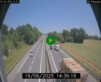 Webcam sur le périphérique de Rennes (N136) à hauteur du quartier Bréquigny, au sud de la ville
