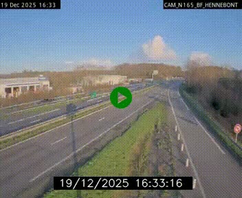 Webcam sur la N165 à hauteur de Hennebont, au nord de Lorient