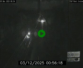 Webcam sur la N165 après le Pont de l'Iroise, à l'entrée de Brest