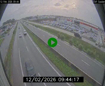 Webcam sur la N165 à hauteur de Caudan, dans le Morbihan.