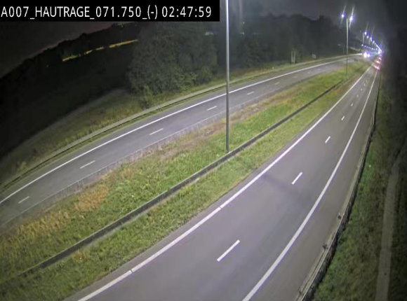Webcam autoroute Belgique - Hautrage - E19 - BK 71.7