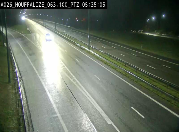 Caméra autoroute Belgique - Houffalize, E25 direction Liège