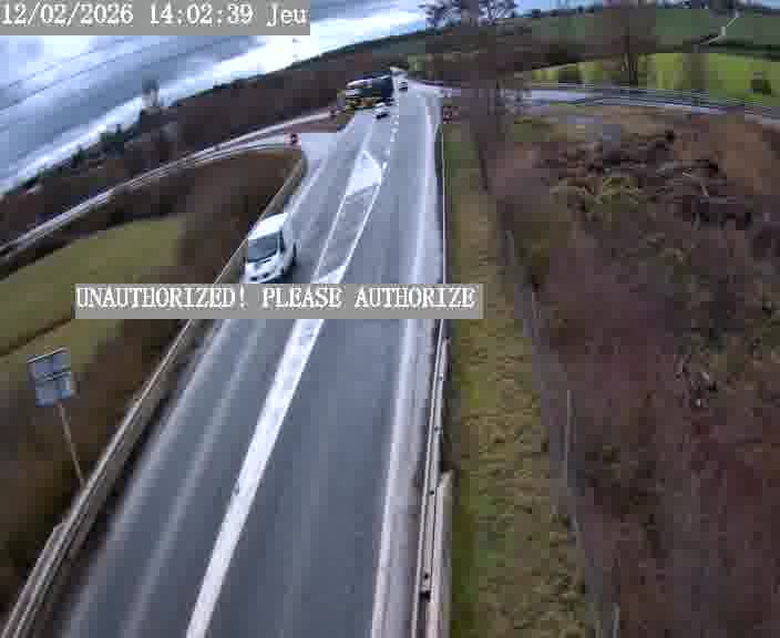 Point de vue trafic déployé sur D181a (France) à Sainte Marie aux Chênes, regardant vers Homecourt, aidant conducteurs et services à anticiper les flux.