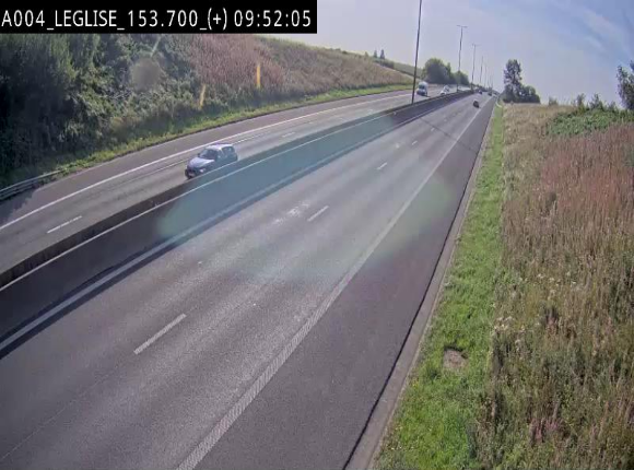 Webcam autoroute E411 à hauteur de Léglise, en direction de Luxembourg