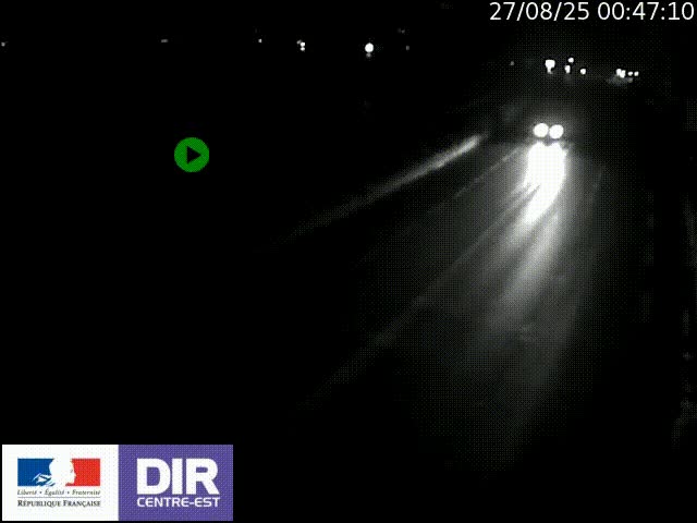 Webcam sur le quai Parjot à Vienne, aux Portes de Lyon, sur la Nationale 7, à la jonction avec le boulevard du Rhône-nord (D1407), caméra orientée vers Lyon