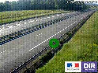 Webcam autoroute sur l'A77 à hauteur de Pouilly-sur-Loire en direction de Nevers