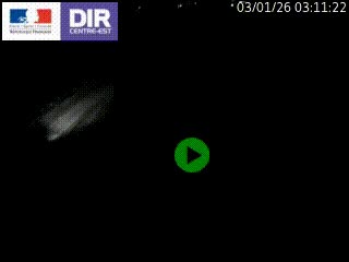 Webcam traffic à Grenoble-sud sur l'autoroute A480. Vue orientée vers l'entrée et la sortie de Grenoble