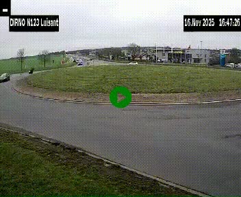 Webcam en périphérie de Chartres sur la N123, à hauteur de Luisant. Vue orientée vers Chartres