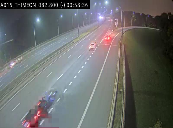 Caméra trafic Belgique - Thiméon - E42, jonction avec A54 (E420) direction La Louvière/Charleroi - BK 82.82