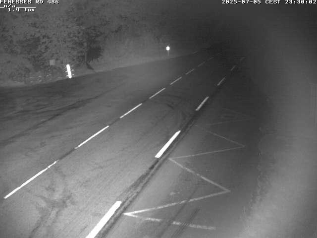 Webcam en haut du col des Fenesses, aussi appelé col du Ménil sur la D486 à 593 mètres d'altitude dans les Vosges