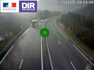Caméra sur la Nationale 90 (N90) à La Léchère, en direction et à proximité d'Albertville