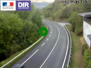 Caméra trafic sur la N90 à Bourg-Saint-Maurice, en provenance d'Aoste et en direction d'Albertville