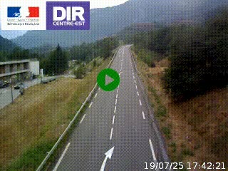 Web cam sur la N90 à Aime, en provenance de Bourg-Saint-Maurice et en direction d'Albertville