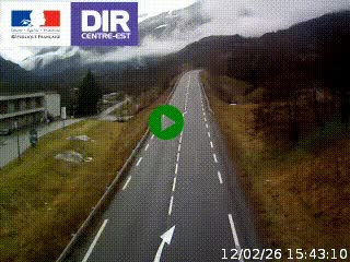Web cam sur la N90 à Aime, en provenance de Bourg-Saint-Maurice et en direction d'Albertville