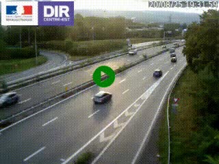 Caméra routière à hauteur de la sortie 15 Chambéry-centre au PK 4,103 en direction d'Albertville