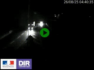 Caméra autoroute sur A6 - Valvert, près de Lyon, en direction de Paris, à hauteur de la sortie 36 Porte du Valvert