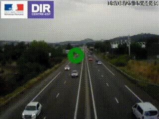 Caméra autoroute à Saint-Etienne (Les Littes) à hauteur du Ikea Saint-Etienne sur l'A72 en direction de Roanne